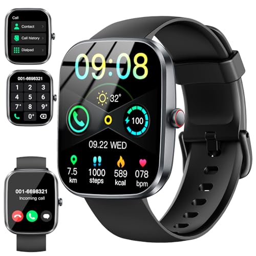 Soudorv Smart Watch with 1.91" HD Touchscreen Fitness Tracker with Bluetooth Calling, Fitness Watch with Heart Rate/Sleep ...