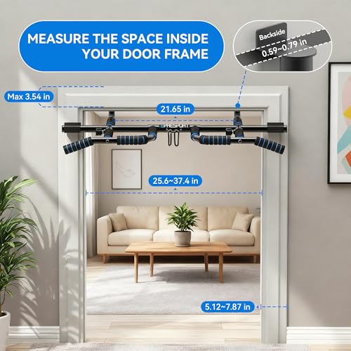 EPHESPORT 2026 Multifunctional Pull Up Bar for Doorway – US Patented Design, Foldable, No Drilling or Slipping, Multi-Grip...