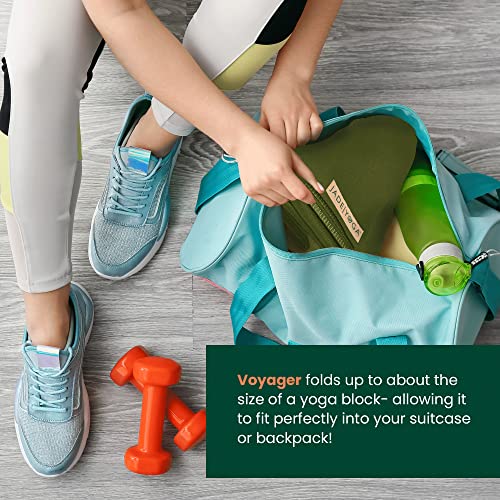 JadeYoga Voyager Yoga Mat - Lightweight & Portable Rubber Yoga Mat - Non-Slip Exercise Mat for Women & Men - Great for Yog...