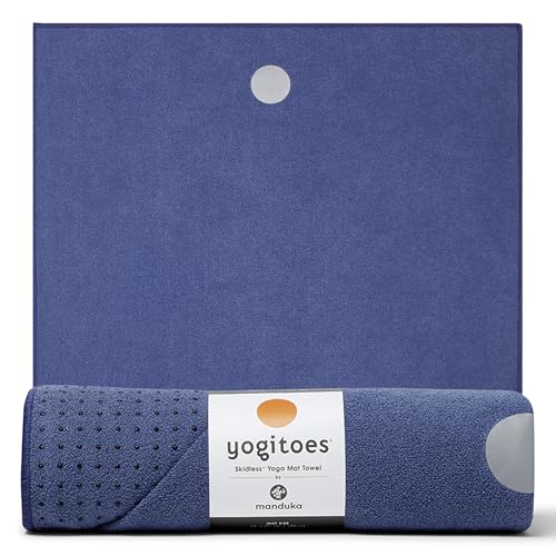 Manduka Yogitoes Hot Yoga Mat Towel - 71" | Moisture Activated Grip | Patented Silicone Nubs | Highly Absorbent, Durable &...