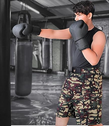 Mytra Fusion Boxing Gloves Included with Free Hand Wraps Punching Gloves MMA Training Muay Thai Gloves Men & Women Kickbox...