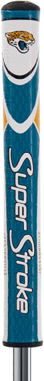 SuperStroke NFL Golf Club Grip, Standard Size, Black, Rubber, Textured