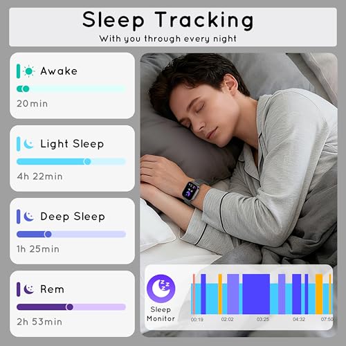 Smart Watch for Men Women (Answer/Make Calls) 1.83" HD 3 Bands Smartwatch Compatible Android iPhone Phones with Fitness St...