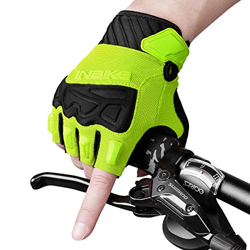 INBIKE Fingerless Cycling Gloves Breathable Protective for Road Mountain Bike MTB Riding