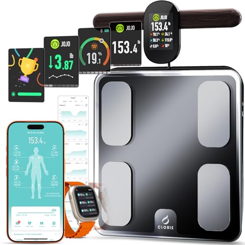 CLORIS Digital Smart Scale FSA&HSA Eligible for Body Weight Fat BMI Muscle Mass 28 Body Composition Measurement Health Ana...