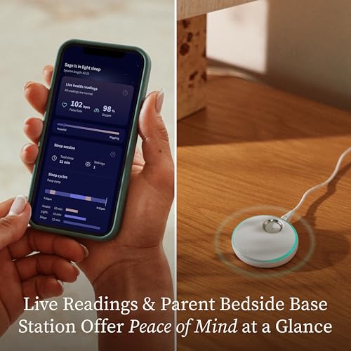 Owlet Dream Sock - FDA-Cleared Smart Baby Monitor - Track Live Pulse (Heart) Rate, Oxygen in Infants - Receive Notificatio...