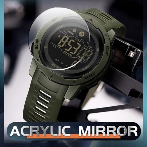 findtime Men's Digital Watch Waterproof Pedometer Watches Sport Watch Step Counter Calorie Military Watch with Stopwatch A...