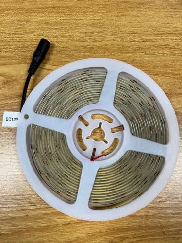 Topai 12V Cob Led Strip Light, Warm White, 16.4Ft, Ip65 Waterproof, 480 Leds/M, Model Cobw1-480, High Density For Diy Projects