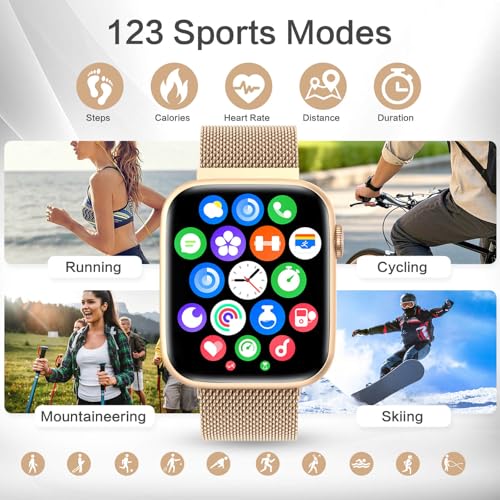 2025 Smart watches for Women with Blood Pressure Monitor, 1.9" AMOLED DA GPT AI Voice Smartwatch, 24/7 Heart Rate Stress S...