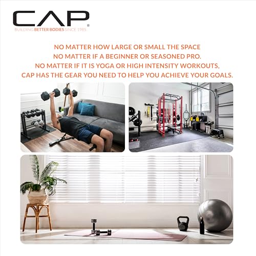 CAP Barbell 70 LB Rubber Coated Hex Dumbbell Hand Weight - Pair | Chrome Handle