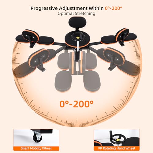 FAHKNS Leg Stretcher,Stretcher Split Machine for Flexibility, 220lb Heavy Duty Steel Frame Stretching Equipment,Leg Stretc...