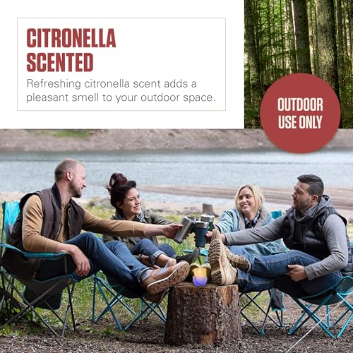 Coleman Color Changing LED Citronella Outdoor Scented Candle