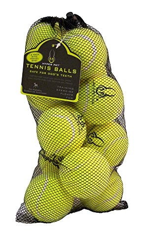 Hyper Pet Dog Tennis Balls - 12 Pack 2.5" for Exercise and Fetch; Interactive Toys; Great for Small Breeds
