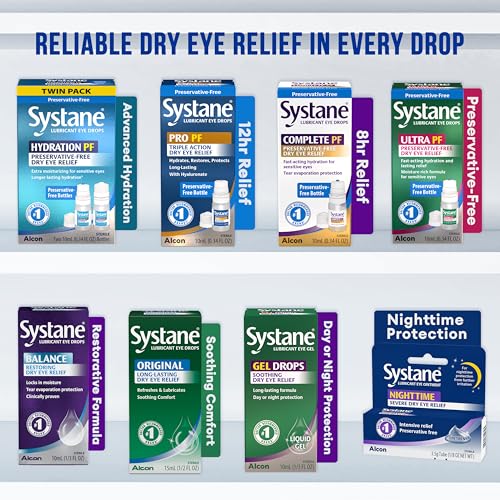 Systane Hydration Multi-Dose Preservative-Free Eye Drops Dry Eye Relief Twin Pack (2x10ml)