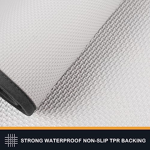 PURRUGS Dirt Trapping Door Mat 20" x 31.5", Non-Slip/Skid Machine Washable Entryway Rug, Dog Doormat, Super Absorbent Welc...