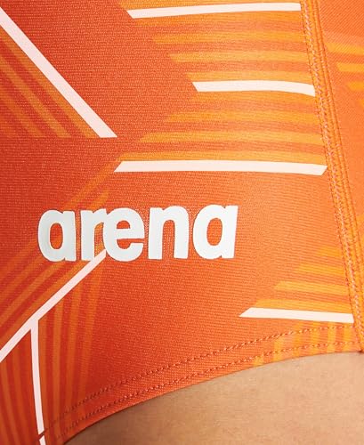 ARENA Performance Girls' Puzzled Team Print Light Drop Back Youth Bathing Swimsuit