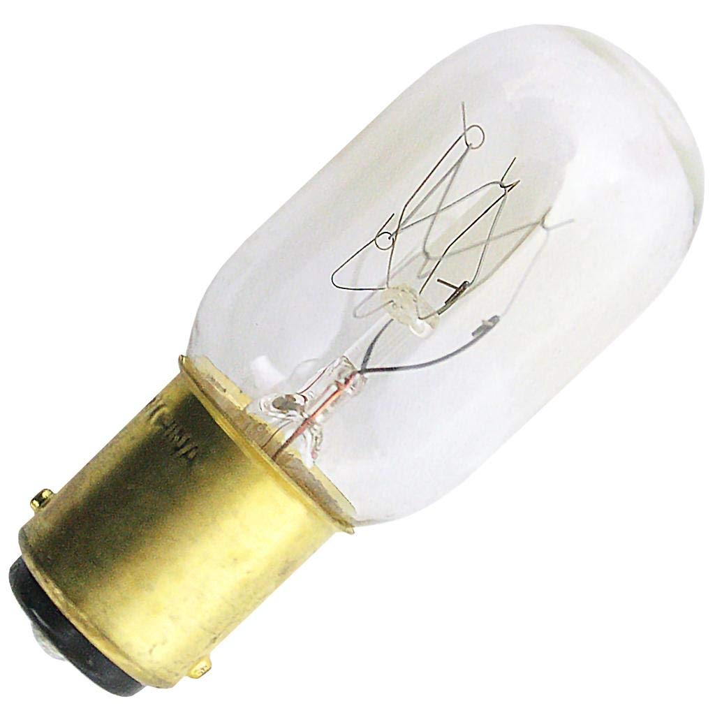 Bulbrite 25W T7 Incandescent Bulb, Clear, Double Contact Bayonet Base, Model 706114