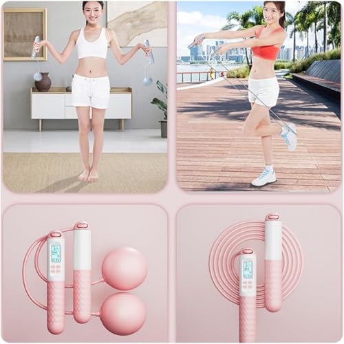 Jump Rope,Skipping Rope With Counter (Gravity Ball With/Without Rope),Gravity Ball Jump Rope,Digital Cordless Jump Rope wi...