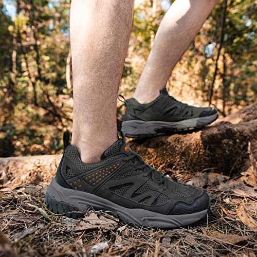 CAMELSPORTS Hiking Shoes Men Lightweight Non-Slip Breathable Sneakers Low Top Walking Shoes for Outdoor Trailing Trekking ...