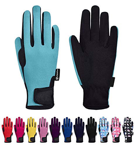 ChinFun Horse Riding Glove Equestrian Gloves Kids for Boys Girls Horseback Riding Gloves Grip for Youth Children Riding Sp...