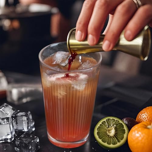FayuuGem Gold Cocktail Shaker Set - Bartender Shaker Kit with Mixing Tools & Stainless Steel Strainer, Premium Bar Tool Se...