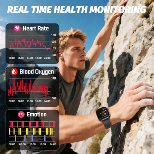uaue Smart Watch for Men Women, Fitness Tracker with 178+ Sports Modes, Fitness Watch with 2.06" AMOLED Touchscreen, Heart...