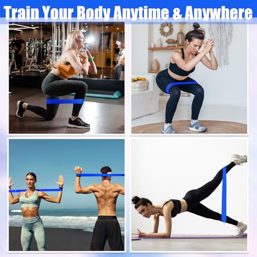 Deekin 20 Pcs Resistance Bands Resistance Loop Exercise Bands Exercise Equipment Elastic Drap Ring for Women and Men Home ...