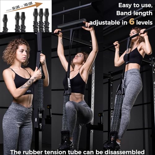 Innstar Pull Up Assistance Bands, Heavy Duty Resistance Band for Pull Up Bar, Adjustable Weight/Size with Fabric Feet/Knee...