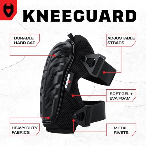 NoCry Professional Gel Knee Pads for Work with Soft Foam and Gel Cushion — Heavy Duty Cap, Reinforced Adjustable Straps, M...