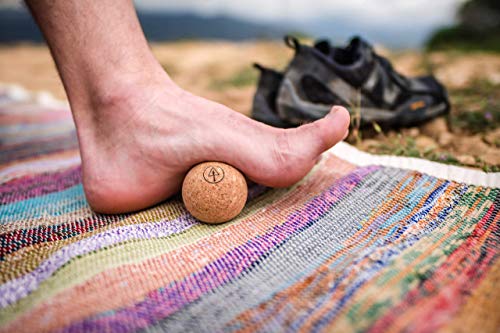 Rawlogy Travel Cork Massage Ball | Lightweight, Sustainable Alternative to Lacrosse Ball for Muscle Pain Relief (1.9 Inch...