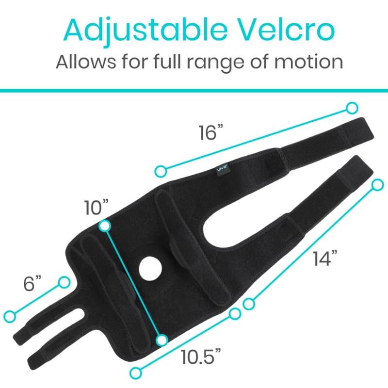Vive Hinged Knee Brace (2 Pack) - Relieves ACL, MCL, Meniscus Tear - Lightweight, Comfortable, Breathable Open Patella Wra...