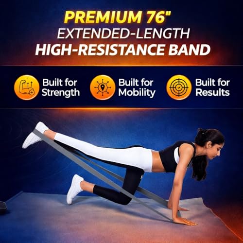 VOTENA 76" Fabric Resistance Band – Long Pull Up Assist Band for Full Body Workout, Strength Training & Physical Therapy –...