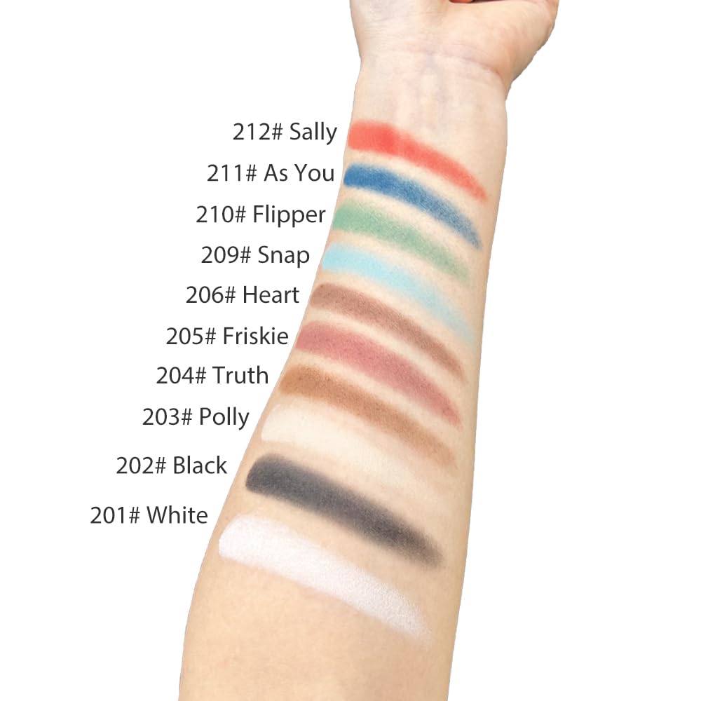 Mysense Matte Dark Brown Single Eyeshadow Palette, Pressed Powder Eye Shadow Makeup, High Pigment Long Lasting Vegan & Cruelty F
