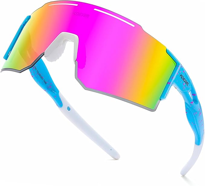 IKTOD Sports Polarized Sunglasses UV Protection for Youth, Men & Women, Ideal for Cycling Running Baseball Skiing & Softball