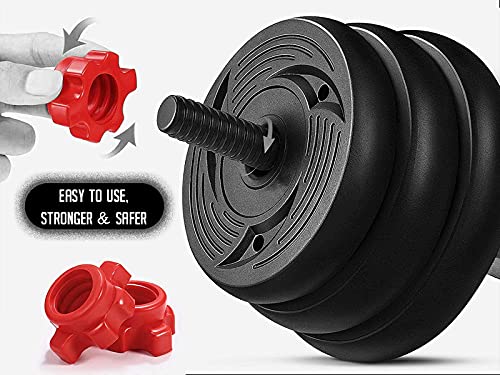 2021 High Performance Parts Adjustable Weight Dumbbell Barbell Kit with Ab Roller 88LB / 110LB Home Workout Equipment (88)...