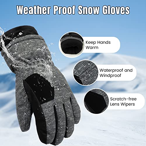 ANDORRA Kids Ski Gloves Waterproof Winter Children's Snow Gloves