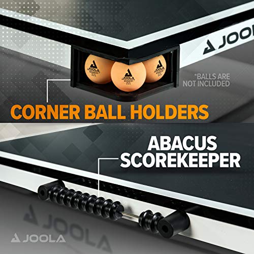 JOOLA Rally TL Professional MDF Indoor Ping Pong Table w/Quick Clamp Table Tennis Net & Post Set - 10 Minute Easy Assembly...
