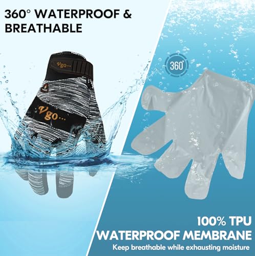 Vgo... 0°C/32°F Winter Men's Lightweighted Lined Work Gloves for Light Duty Works(SL7895FW)