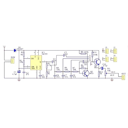 Soldering Practice Kit DIY Multiplex Waveform Generator Plug-in Circuit Kit Learn Soldering Kit for Beginners