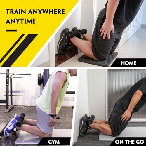 Nordic Hamstring Curl Strap, Nordic Curl Strap Holds 420 Pounds Great for Hamstring Curls, Sit-ups, Spanish Squats, Ab Wor...