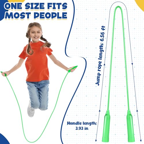Jump Ropes for Kids, Colorful Jump Ropes for Kids Bulk, Adjustable Skipping Ropesfor Boys Girls, Tangle-Free Plastic Jumpi...