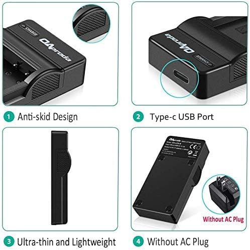 Oaproda 2 Pack Nb-6L Nb-6Lh Battery And Rapid Usb Charger For Canon Powershot Sx530 Hs, Sx710 Hs, Sx700 Hs, Sx610 Hs, Sx600 Hs,