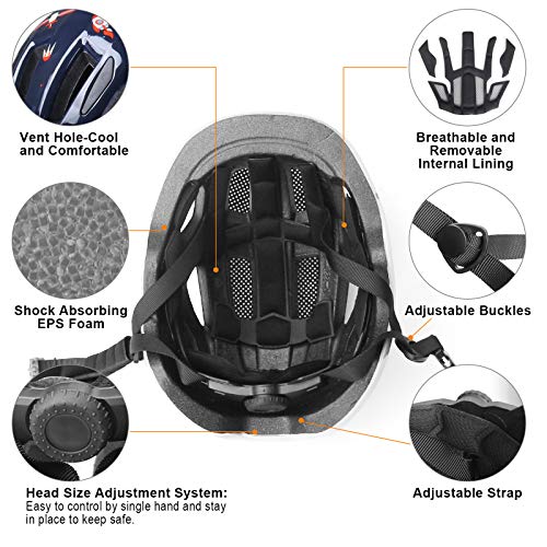 GLAF Baby Bike Helmet Toddler Helmets for 1 Year Old and up Infant Girls Boys Multi Sport Adjustable for Scooter Bicycle S...