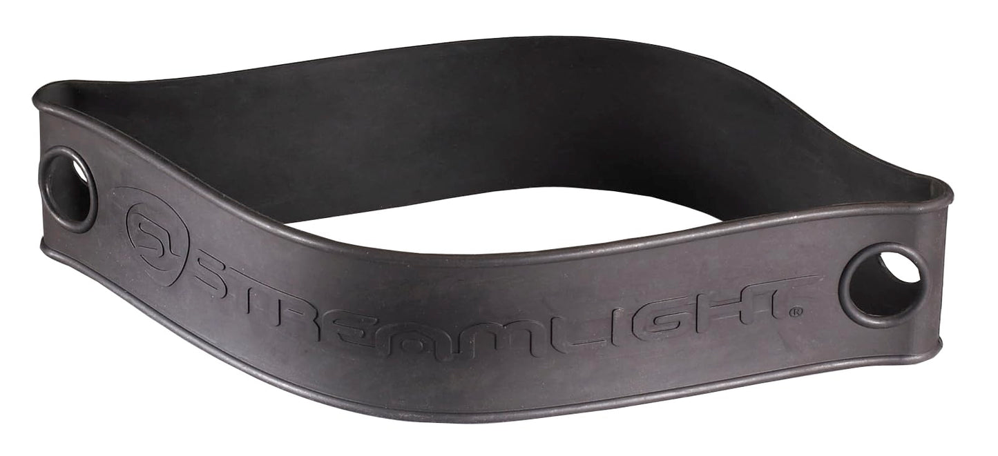 Streamlight Rubber Helmet Strap, Model 99075, One Size, Black, Durable Plastic Material