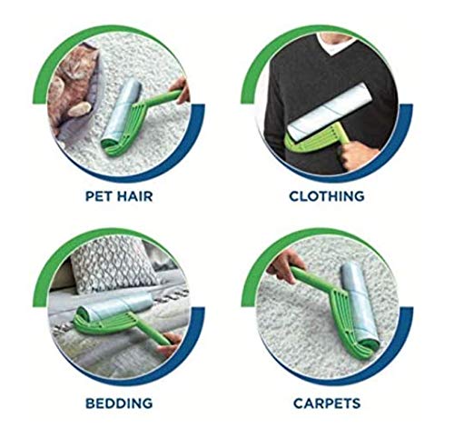 Leo 10-Inch Wide Lint Roller Refills, 6 Rolls with 50 Sheets Each (300 Sheets Total), Extra Sticky for Pet Hair, Carpet & ...