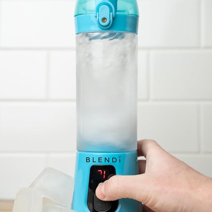 BLENDi Pro+ Portable Blender (New 2025 Model, 17.5oz, Turquoise) – Upgraded 120W Motor, USB-C Rechargeable, Cordless Personal Blender Smoothies & Shakes – BPA-Free, Self-Cleaning, Travel-Friendly