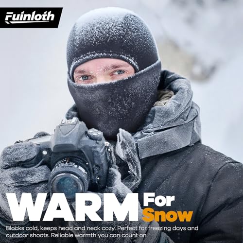 Fuinloth Ski Mask Balaclava Pro, Cold Weather Windproof Thermal Shiesty Motorcycle for Men/Women