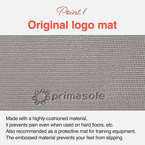 Primasole Brown Non Toxic Yoga Mat with Poses - 68"Lx24"Wx1/4 Inch Non-Slip Workout Mats for Home, At Home Workout Mat wit...