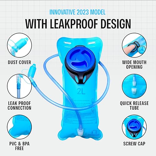 Sojourner Hydration Pack, Hydration Backpack - Water Backpack with 2l Hydration Bladder, Festival Essential - Rave Hydrati...