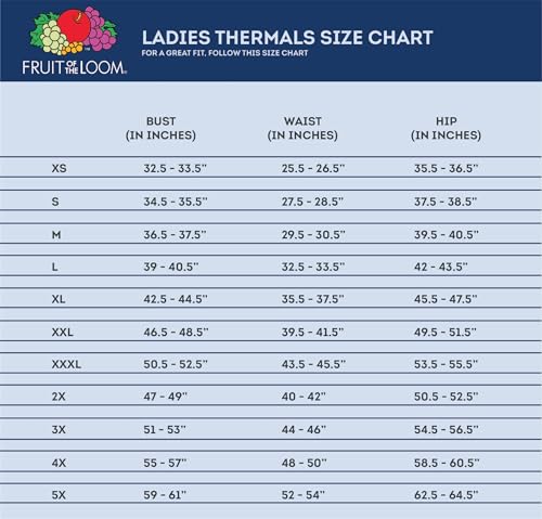 Fruit of the Loom Women's Micro Waffle Thermal Bottom